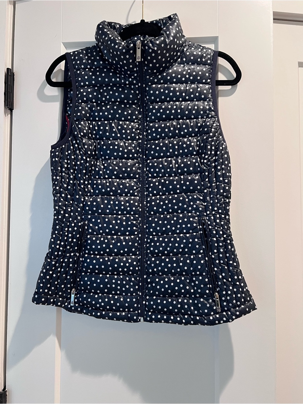 Tommy Hilfiger Navy & White Polka Dot Vest